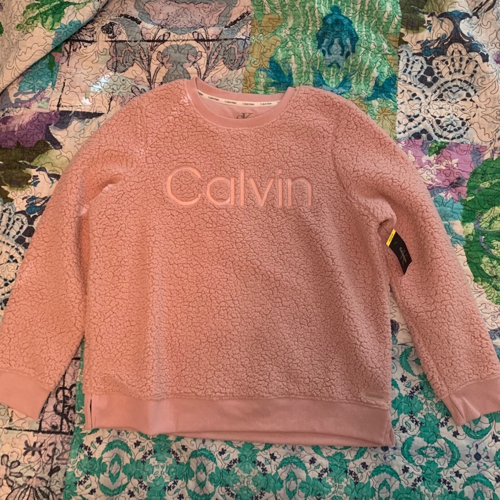 calvin klein fleece pullover